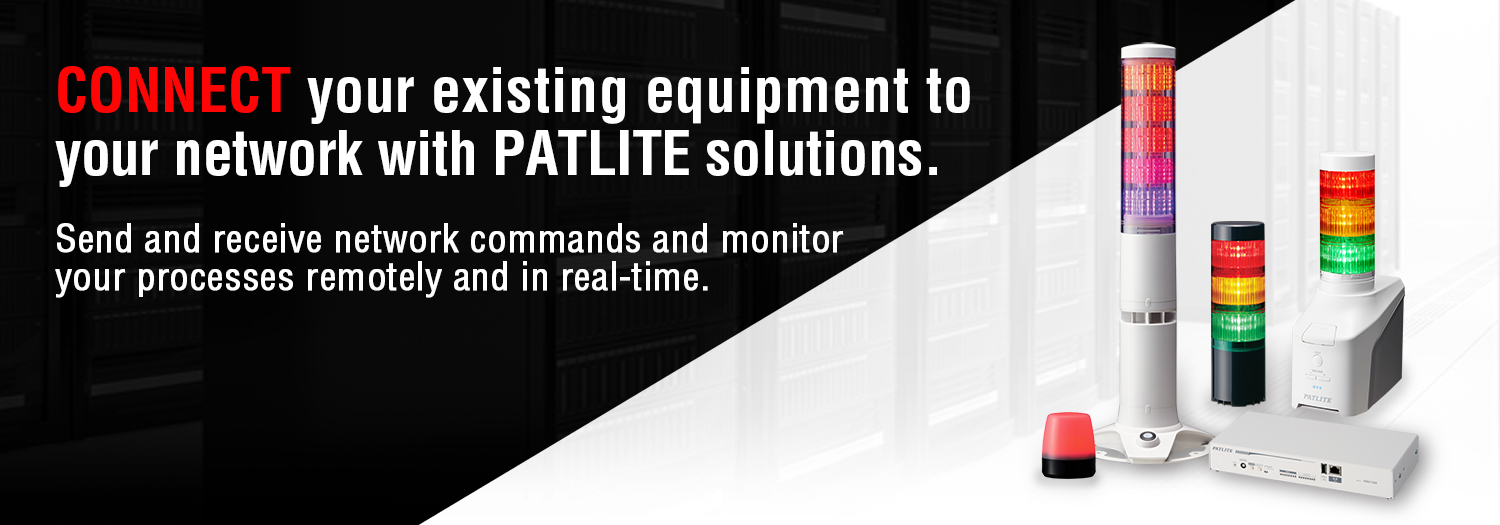 PATLITE's Network Connected Signal Towers and Interface Converter 